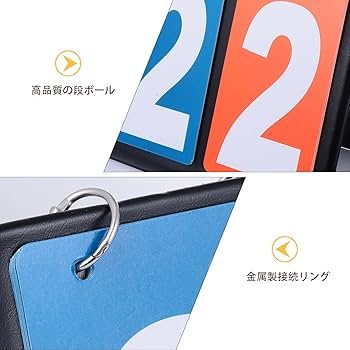 Amazon | LIOOBO フリップ カード スコアボード 折り畳み 得点板 携帯 Amazon | LIOOBO フリップ カード スコアボード 折り畳み 得点板 携帯